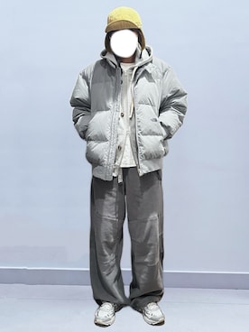 「アイテム（パーカー）」を使った、RURURUKIAさん（レディース・165cm）の冬コーディネート