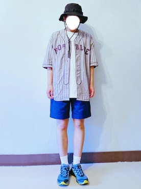 「野球」｜RURURUKIAさん（レディース・165cm）の夏コーディネート