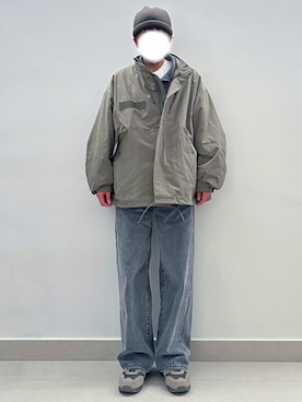 「ジャケット」｜「アイテム（モッズコート）」を使った、RURURUKIAさん（レディース・165cm）の冬コーディネート