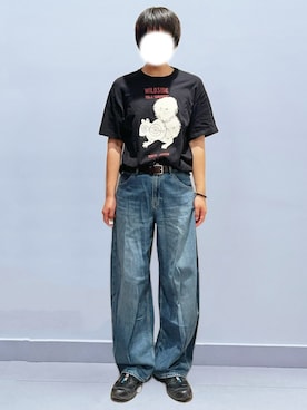 「Yohji Yamamoto（ヨウジヤマモト）のアイテム」を使った、RURURUKIAさん（レディース・165cm）の秋コーディネート