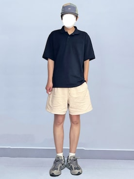 「NEW BALANCE（ニューバランス）のnew balance/ML2002（スニーカー、グレー系）」を使った、RURURUKIAさん（レディース・165cm）の夏コーディネート