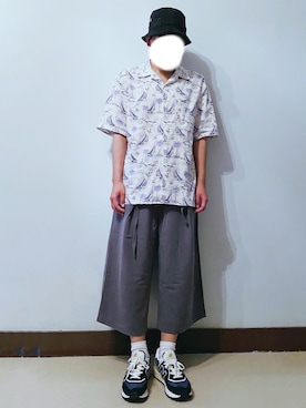 「BASQUE magenta（バスクマゼンタ）のアイテム（パンツ）」を使った、RURURUKIAさん（レディース・165cm）の秋コーディネート