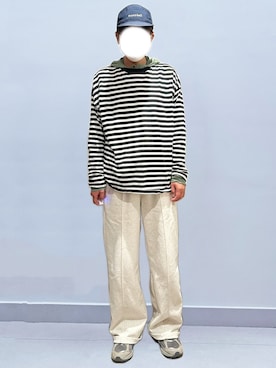 「MUJI Labo（ムジラボ）のアイテム」を使った、RURURUKIAさん（レディース・165cm）の春コーディネート