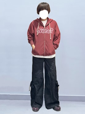 「FILA（フィラ）のアイテム」を使った、RURURUKIAさん（レディース・165cm）の春コーディネート