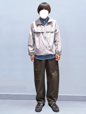 「UNIQLO（ユニクロ）のコットンパーカ（Other outerwear、パープル系）」を使った、RURURUKIAさん（レディース・165cm）の春コーディネート