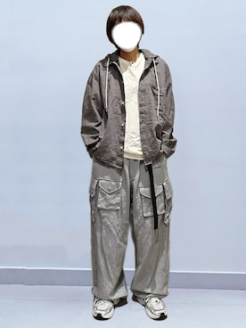「Y-3(ワイスリー)のアイテム」を使った、RURURUKIAさん(レディース・165cm)の春コーディネート