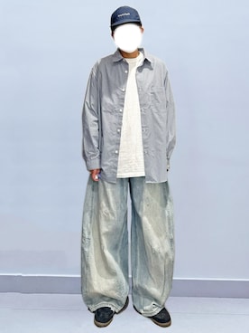 「HUMAN MADE（ヒューマンメード）のアイテム（トップス）」を使った、RURURUKIAさん（レディース・165cm）の夏コーディネート