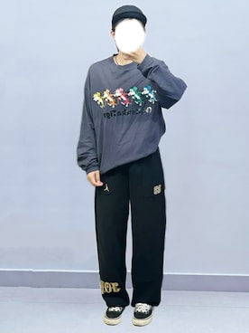 「Jordan（ジョーダン）のアイテム」を使った、RURURUKIAさん（レディース・165cm）の夏コーディネート