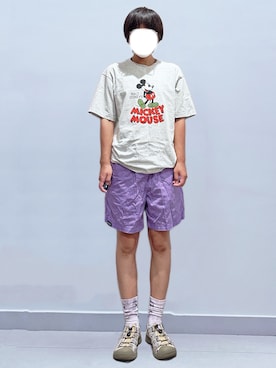 「NIKE（ナイキ）のNIKE Everyday Plus Cushioned crew socks (2 pairs) ナイキ エブリデイ プラス クッションド クルー ソックス (2足)（ソックス/靴下、グリーン系）」を使った、RURURUKIAさん（レディース・165cm）の秋コーディネート