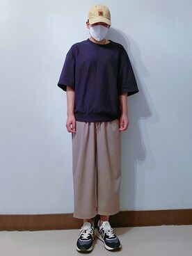 「GU（ジーユー）のシェフパンツ+E（その他）」を使った、RURURUKIAさん（レディース・165cm）の秋コーディネート