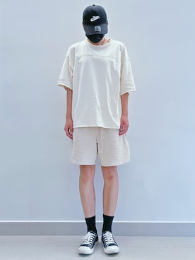 「PEACEMINUSONE（ピースマイナスワン）のアイテム」を使った、RURURUKIAさん（レディース・165cm）の夏コーディネート