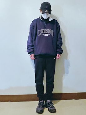 「Yohji Yamamoto（ヨウジヤマモト）のアイテム（帽子）」を使った、RURURUKIAさん（レディース・165cm）の冬コーディネート