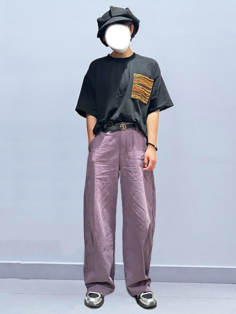 ダブルG ワイドベルト[GUCCI] パール付き ダブルG ワイド ベルトブラック レザー | GUCCI公式