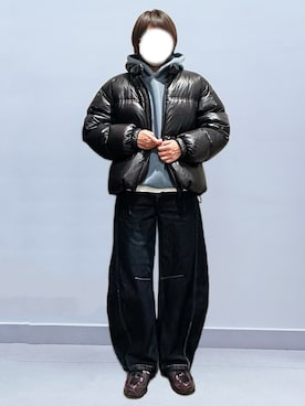 「NEW BALANCE（ニューバランス）の【New Balance】U509B1（スニーカー、パープル系）」を使った、RURURUKIAさん（レディース・165cm）の春コーディネート