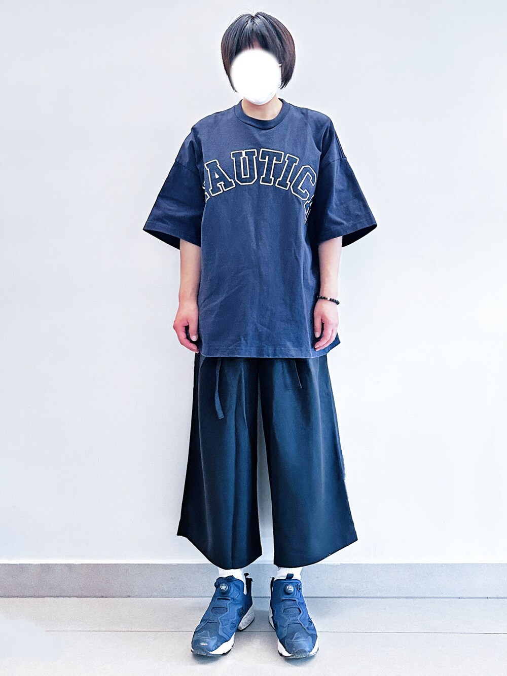 【値下げ中】NAUTICA トゥーヘヴィー アーチロゴショートスリーブTシャツ 緑 NAUTICA/ビッグシルエット アーチロゴ ショートスリーブTシャツ