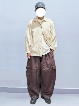 「KANGOL（カンゴール）のアイテム（キャップ）」を使った、RURURUKIAさん（レディース・165cm）の春コーディネート