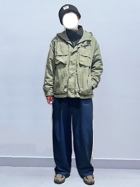 「アイテム（マウンテンパーカー）」を使った、RURURUKIAさん（レディース・165cm）の秋コーディネート