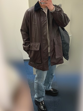 龍矢さん(メンズ・175cm)の春コーディネート