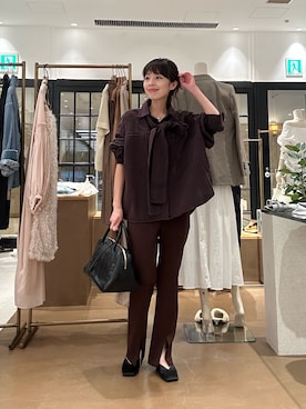 「アイテム（スラックス）」を使った、wgtsuyaさん（レディース・153cm）の夏コーディネート