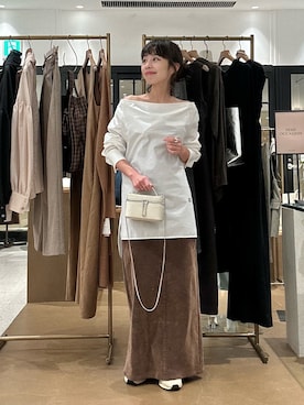 「アイテム（デニムスカート）」を使った、wgtsuyaさん（レディース・153cm）の夏コーディネート