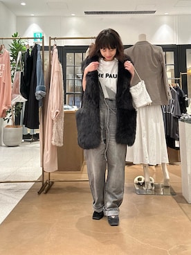 「アイテム（つなぎ/オールインワン）」を使った、wgtsuyaさん（レディース・153cm）の夏コーディネート