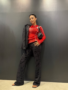 「Desigual（デシグアル）のアイテム」を使った、Desigual 名古屋 STAFFさん（レディース・165cm）の夏コーディネート