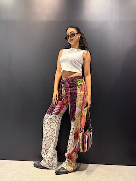 「Desigual（デシグアル）のアイテム」を使った、Desigual 名古屋 STAFFさん（レディース・170cm）の冬コーディネート