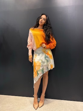 「アシンメトリー」｜Desigual 名古屋 STAFFさん（レディース・165cm）の夏コーディネート
