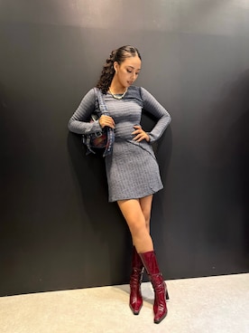 「アイテム（ワンピース/ドレス）」を使った、Desigual 名古屋 STAFFさん（レディース・165cm）の冬コーディネート