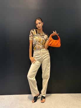 「アイテム（オールインワン・サロペット）」を使った、Desigual 名古屋 STAFFさん（レディース・165cm）の夏コーディネート