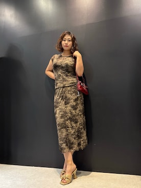 「Desigual（デシグアル）のアイテム」を使った、Desigual 名古屋 STAFFさん（レディース・160cm）の夏コーディネート