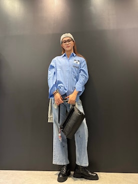 「アイテム（スウェット）」を使った、Desigual 名古屋 STAFFさん（レディース・165cm）の秋コーディネート