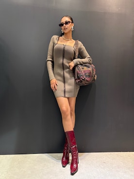 Desigual 名古屋 STAFFさん（レディース・165cm）の冬コーディネート