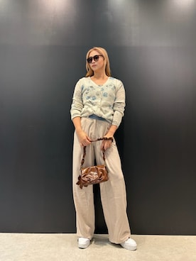 「アイテム（ハンドバッグ）」を使った、Desigual 名古屋 STAFFさん（レディース・170cm）の夏コーディネート