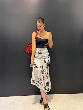 「アイテム（水着/着物・浴衣）」を使った、Desigual 名古屋 STAFFさん（レディース・165cm）の夏コーディネート