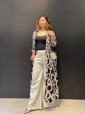 「Desigual（デシグアル）のアイテム（パンツ）」を使った、Desigual 名古屋 STAFFさん（レディース・160cm）の夏コーディネート