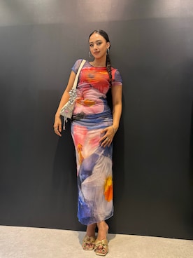 「Desigual（デシグアル）のアイテム（ワンピース/ドレス、その他）」を使った、Desigual 名古屋 STAFFさん（レディース・160cm）の夏コーディネート