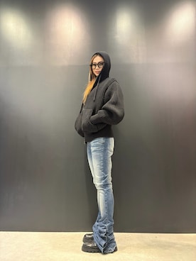 「フレアデニム」｜Desigual 名古屋 STAFFさん（レディース・165cm）の秋コーディネート