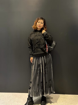 「アイテム（スウェット）」を使った、Desigual 名古屋 STAFFさん（レディース・160cm）の夏コーディネート