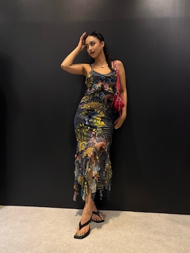 「Desigual（デシグアル）のアイテム」を使った、Desigual 名古屋 STAFFさん（レディース・165cm）の夏コーディネート