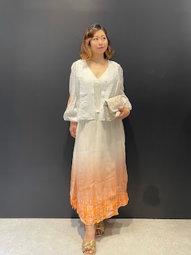 「Desigual（デシグアル）のアイテム（ワンピース/ドレス）」を使った、Desigual 名古屋 STAFFさん（レディース・160cm）の夏コーディネート
