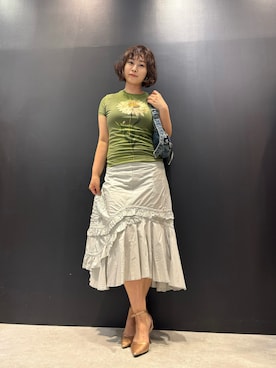 「Desigual（デシグアル）のアイテム」を使った、Desigual 名古屋 STAFFさん（レディース・170cm）の春コーディネート