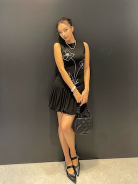 「アイテム（ハンドバッグ）」を使った、Desigual 名古屋 STAFFさん（レディース・165cm）の夏コーディネート