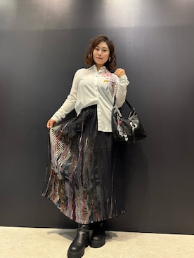 「Desigual（デシグアル）のアイテム」を使った、Desigual 名古屋 STAFFさん（レディース・160cm）の夏コーディネート
