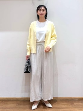 「GLOBAL WORK（グローバルワーク）のスペ軽お財布ショルダー/132336（ショルダーバッグ、その他）」を使った、mahokurumaさん（レディース）の春コーディネート