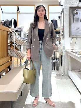 「アイテム（サンダル）」を使った、mahokurumaさん（レディース・172cm・30代）の秋コーディネート
