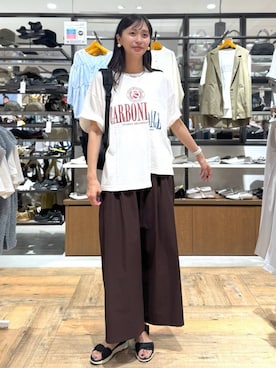 「アイテム（バックパック/リュック）」を使った、mahokurumaさん（レディース・172cm・30代）の夏コーディネート