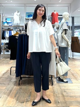 「アイテム（パンプス）」を使った、mahokurumaさん（レディース・172cm）の夏コーディネート