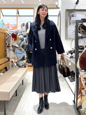 「アイテム（ボストンバッグ）」を使った、mahokurumaさん（レディース・172cm・30代）の秋コーディネート