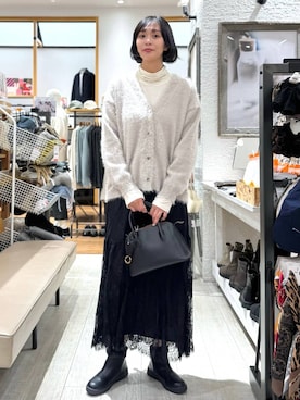 「アイテム（ワンピース/ドレス）」を使った、mahokurumaさん（レディース・172cm）の冬コーディネート